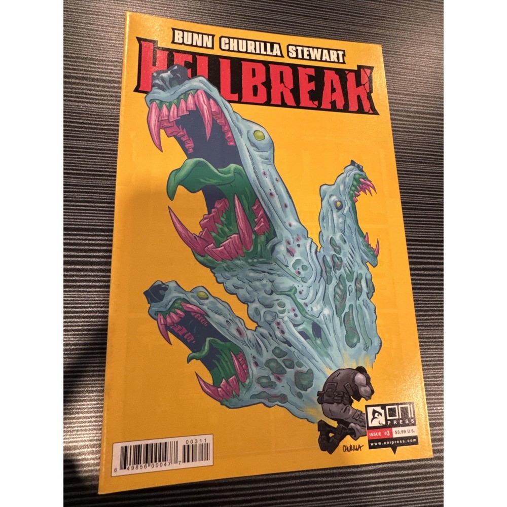 HELLBREAK #3 May 2015 Retail Cover Oni Press Comic Book Brian Churilla VF-NM